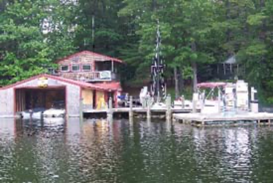 Kettle Cove Marina near the north end of Sebago Lake