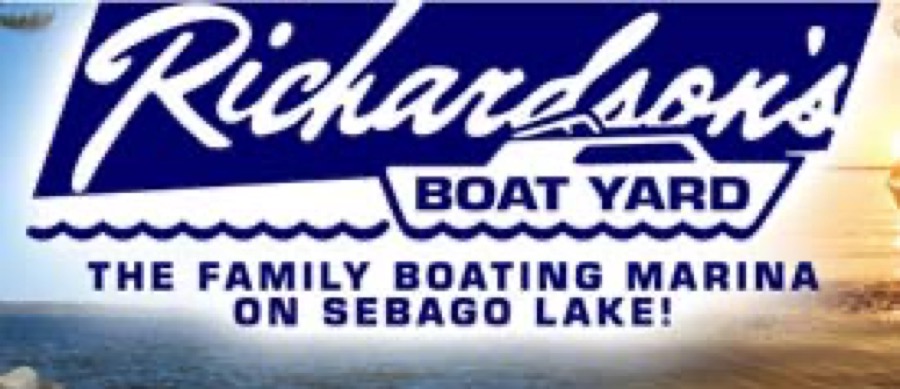 Richardson's Boat Yard marina on Sebago Lake