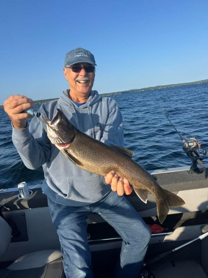 Sebago Lake fishing catch