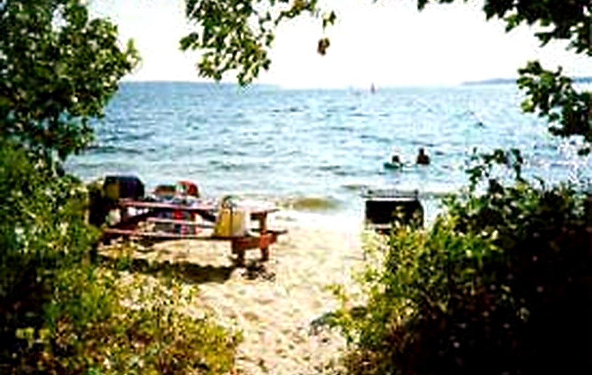 Tassel Top Beach on Sebago Lake in Raymond, Maine