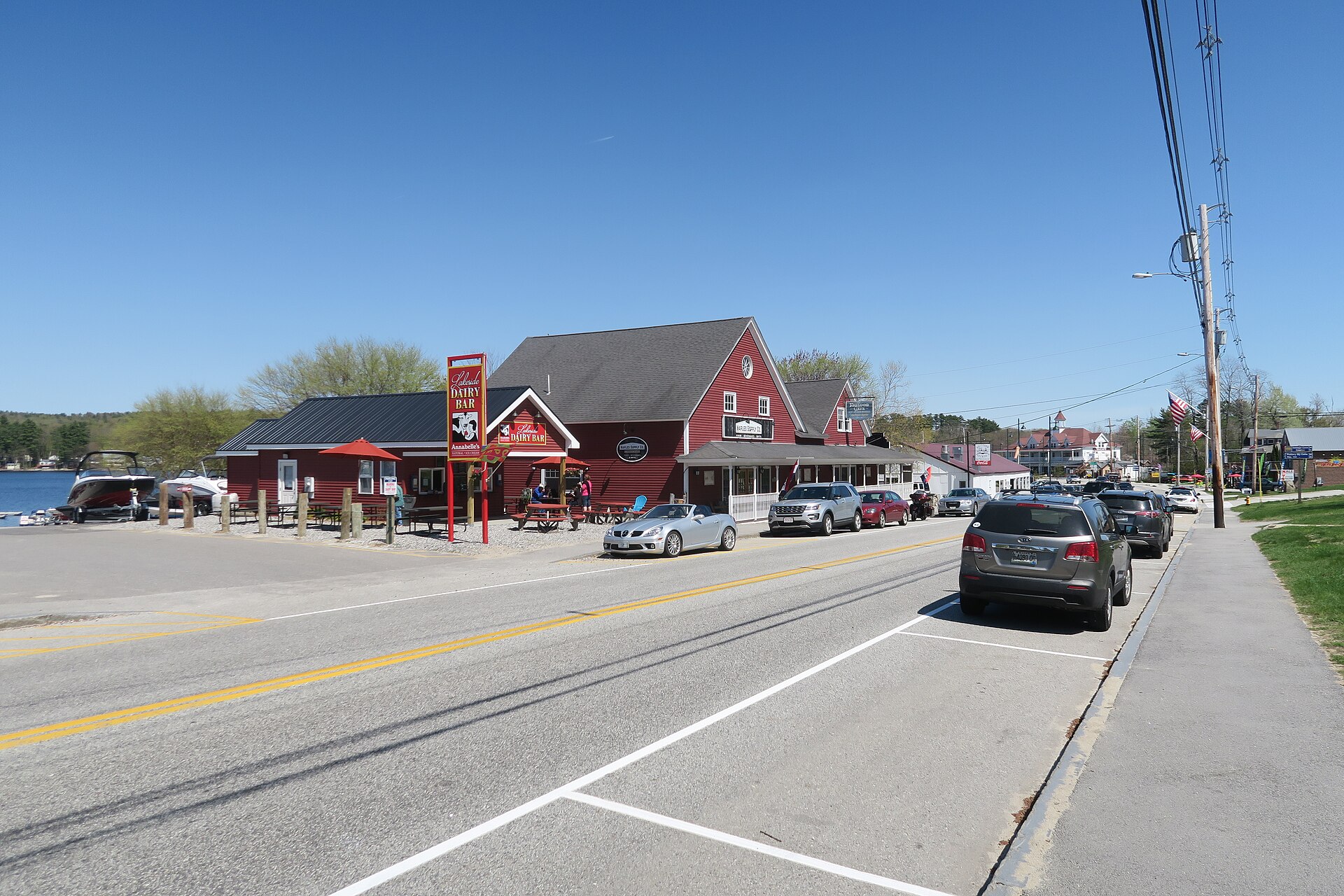 Lakeside Dairy Bar on the Naples Causeway near Sebago Lake