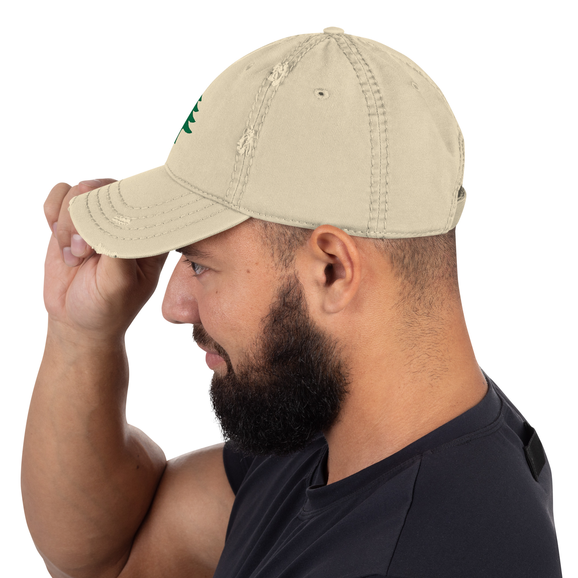 Maine Lone Pine Flag Distressed Dad Hat - Image 11