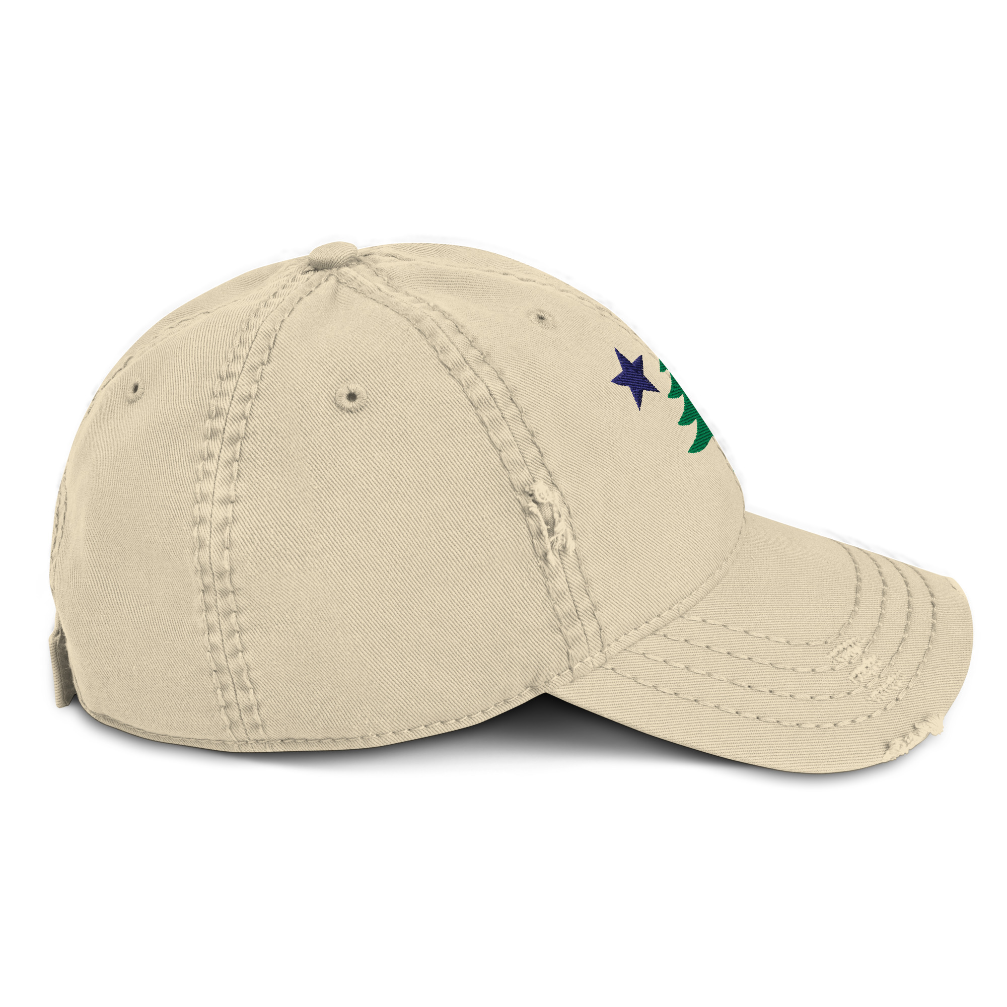 Maine Lone Pine Flag Distressed Dad Hat - Image 3
