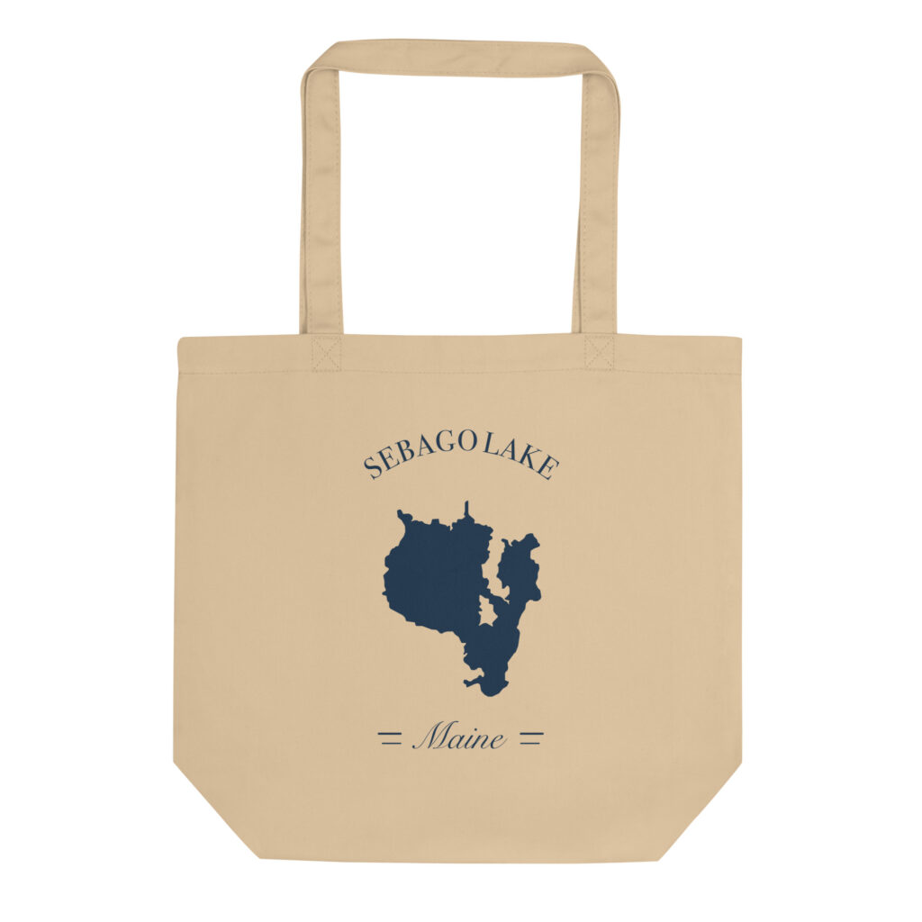Sebago Lake Maine Organic Cotton Tote Bag