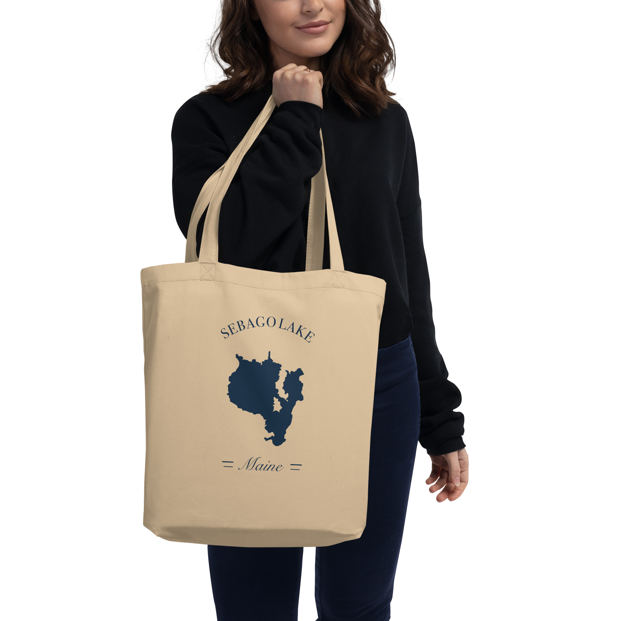 Sebago Lake Maine Organic Cotton Tote Bag - Image 6