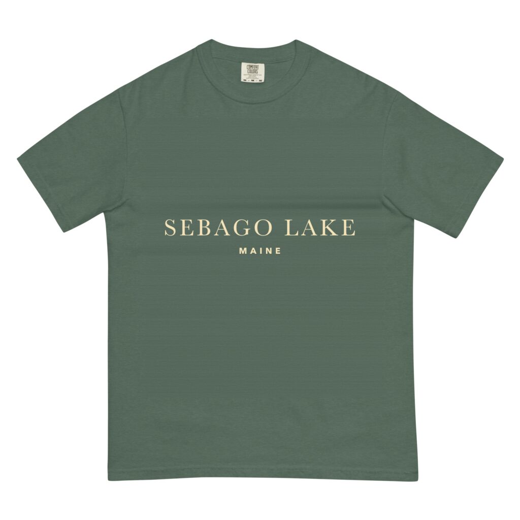 Sebago Lake Maine Minimalist Garment-Dyed T-Shirt