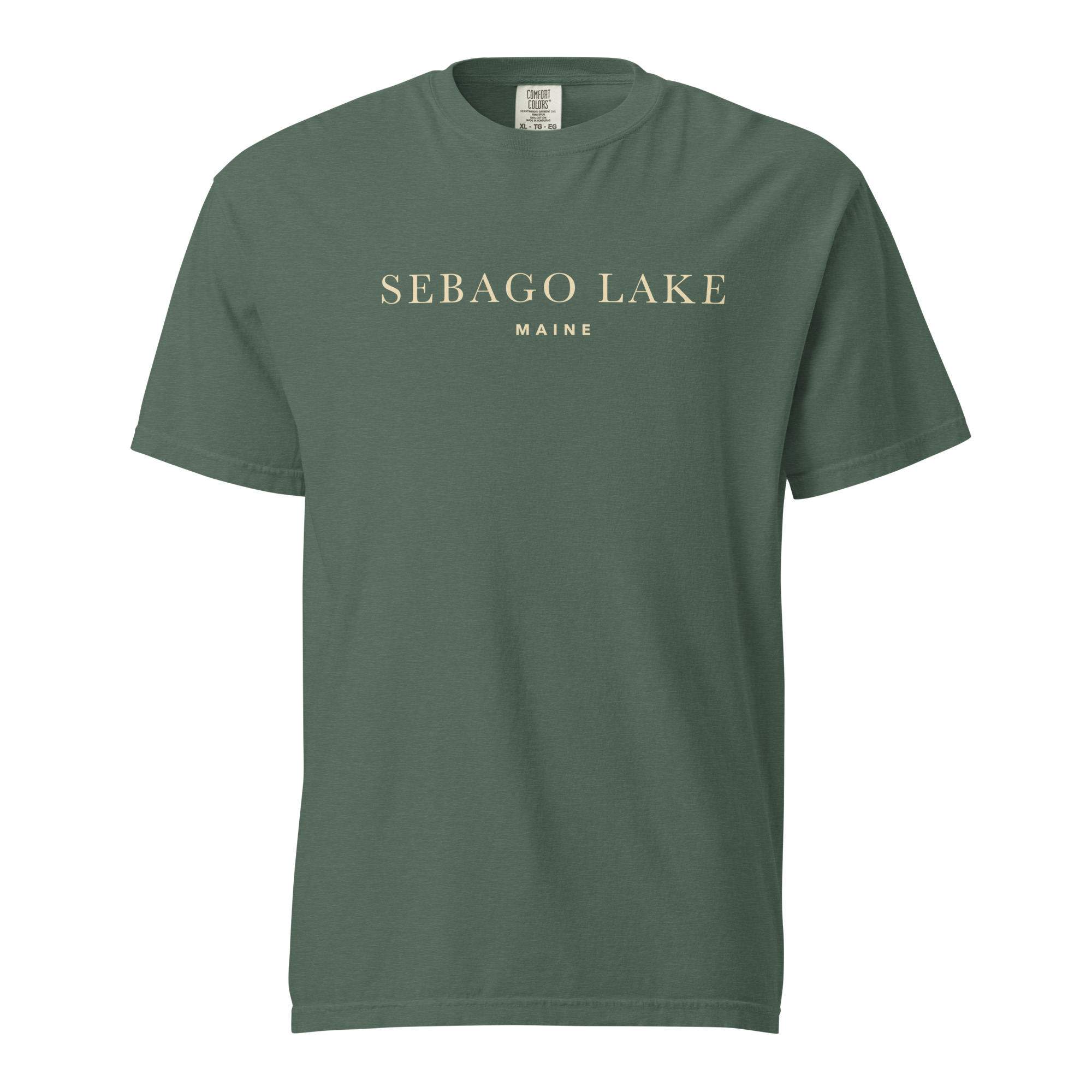 Sebago Lake Maine Minimalist Garment-Dyed T-Shirt - Image 3