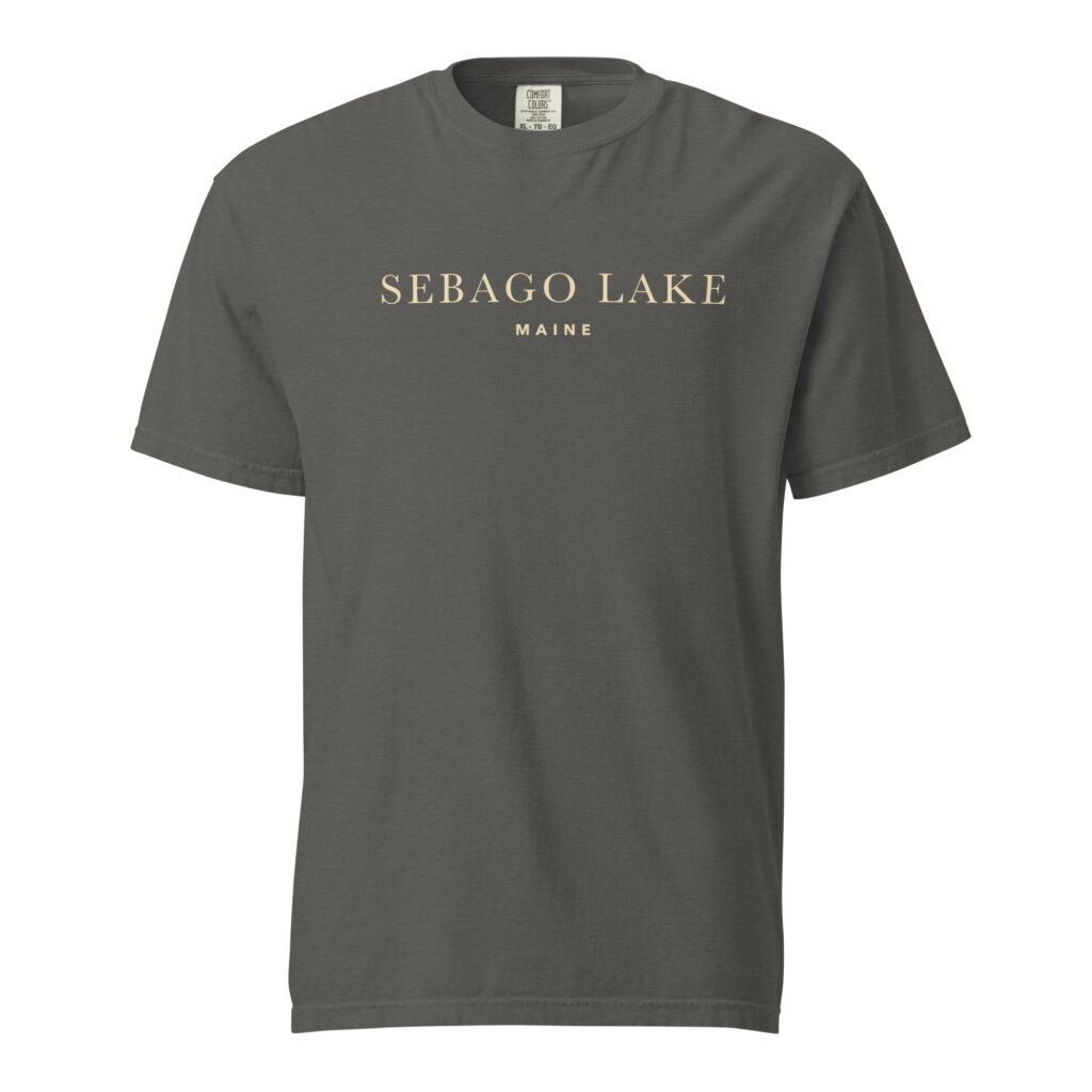 Sebago Lake Maine Minimalist Garment-Dyed T-Shirt