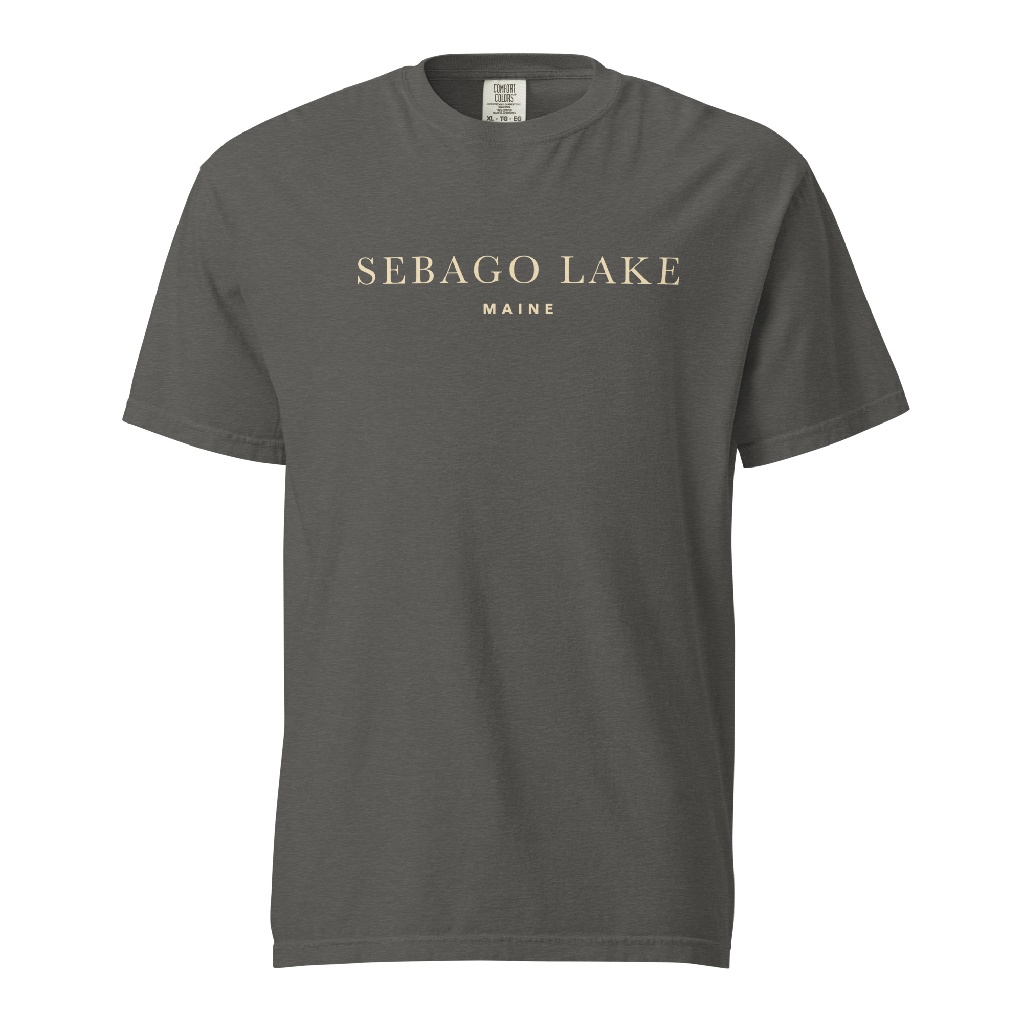 Sebago Lake Maine Minimalist Garment-Dyed T-Shirt