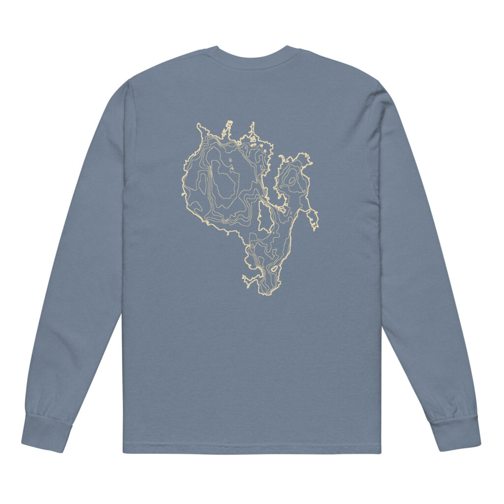 Sebago Lake Depth Chart Garment-Dyed Long-Sleeve Shirt