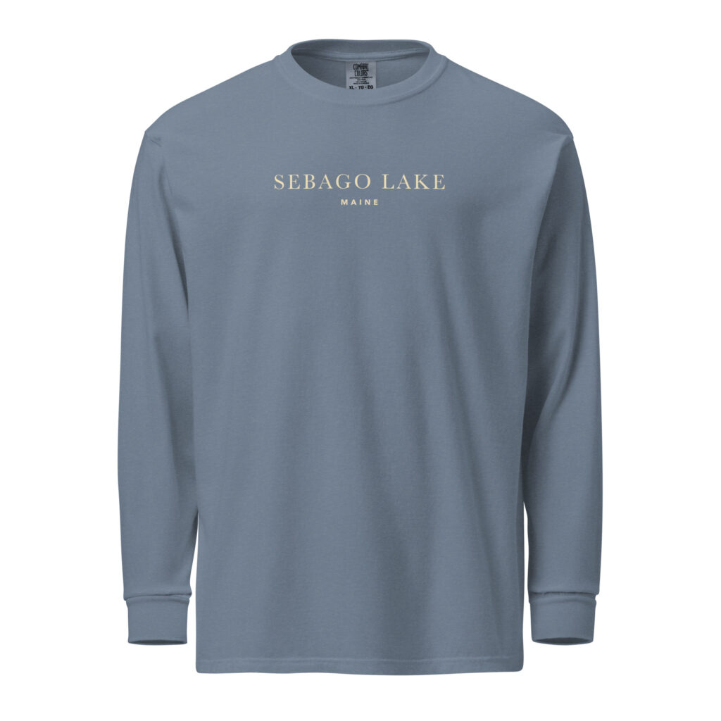 Sebago Lake Depth Chart Garment-Dyed Long-Sleeve Shirt