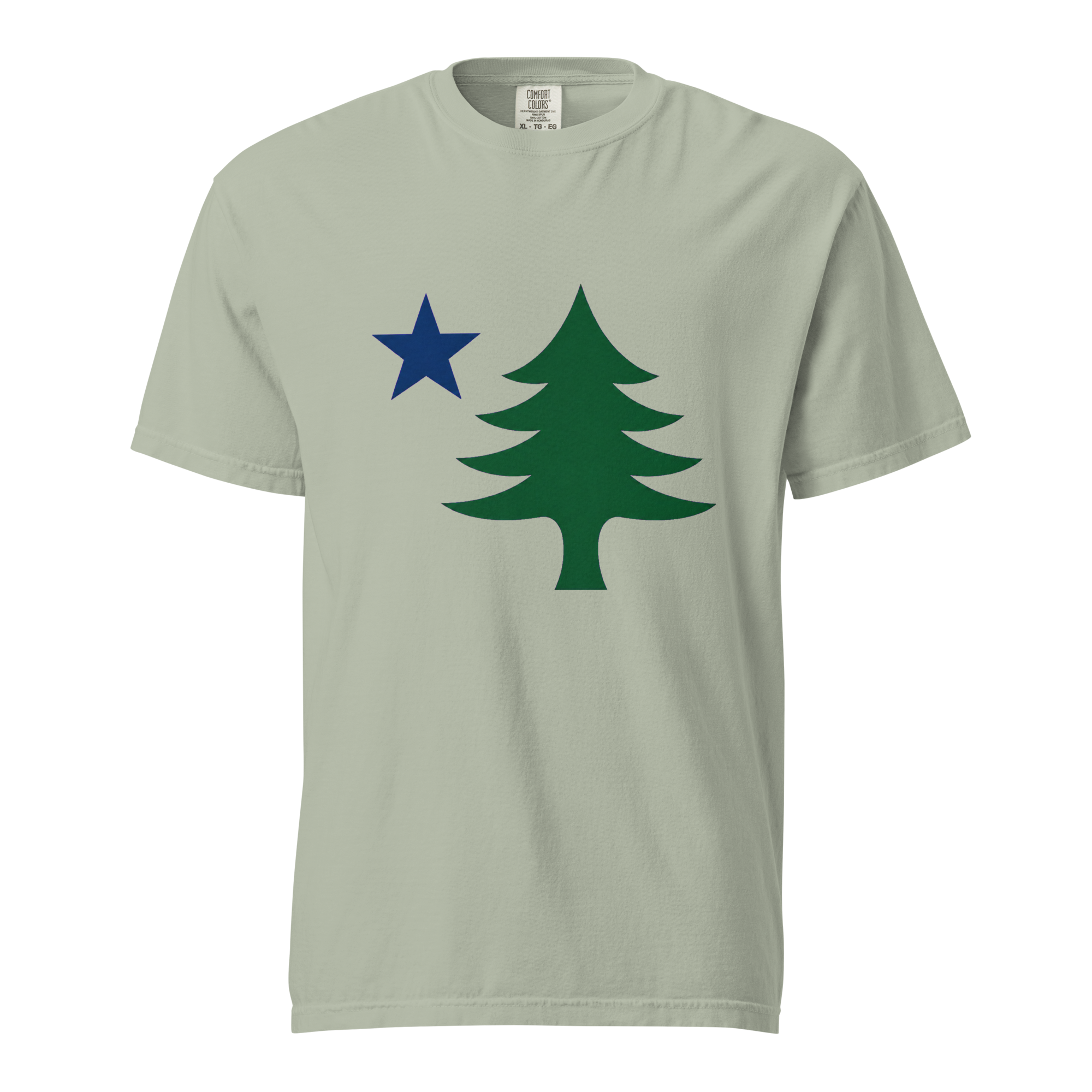 Maine Lone Pine Flag Garment-Dyed T-Shirt - Image 2