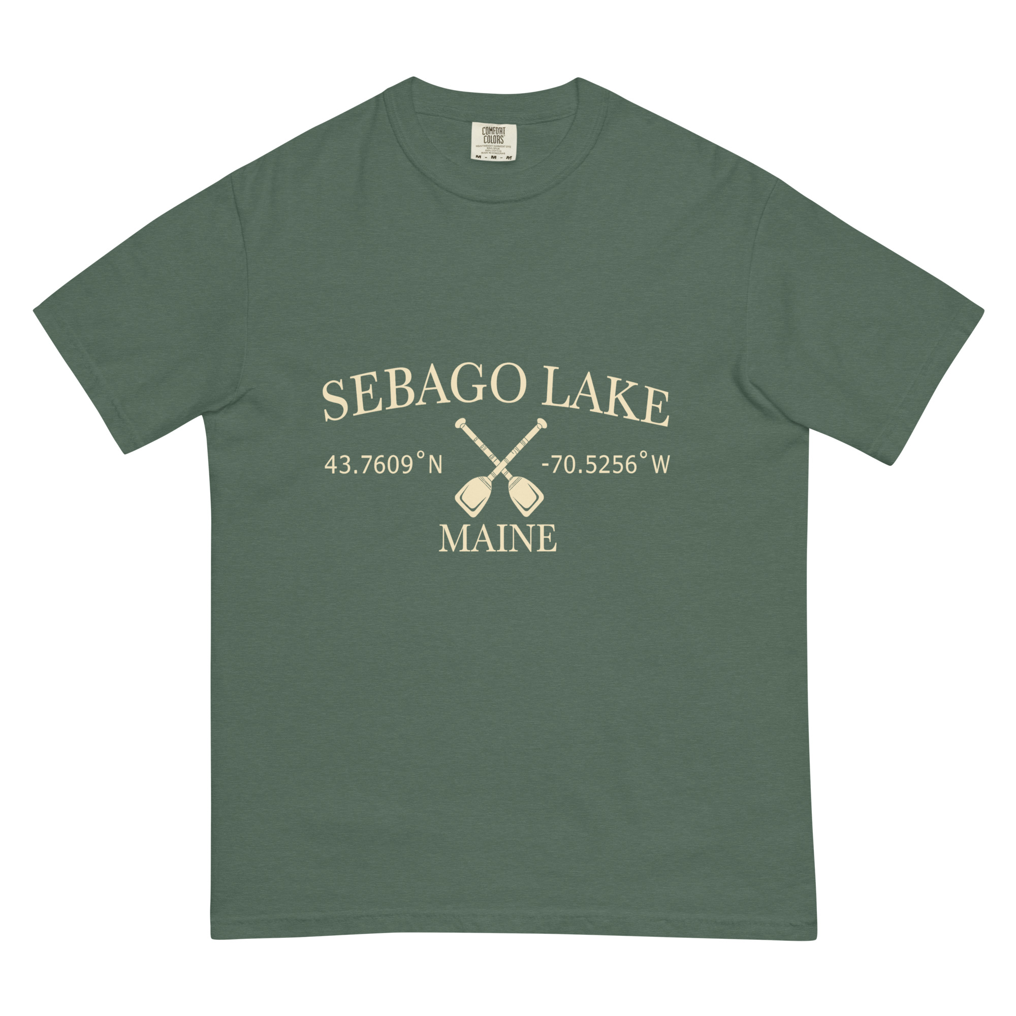 Sebago Lake Coordinates & Paddles Garment-Dyed T-Shirt - Image 7