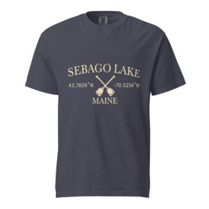 Sebago Lake Coordinates & Paddles Garment-Dyed T-Shirt