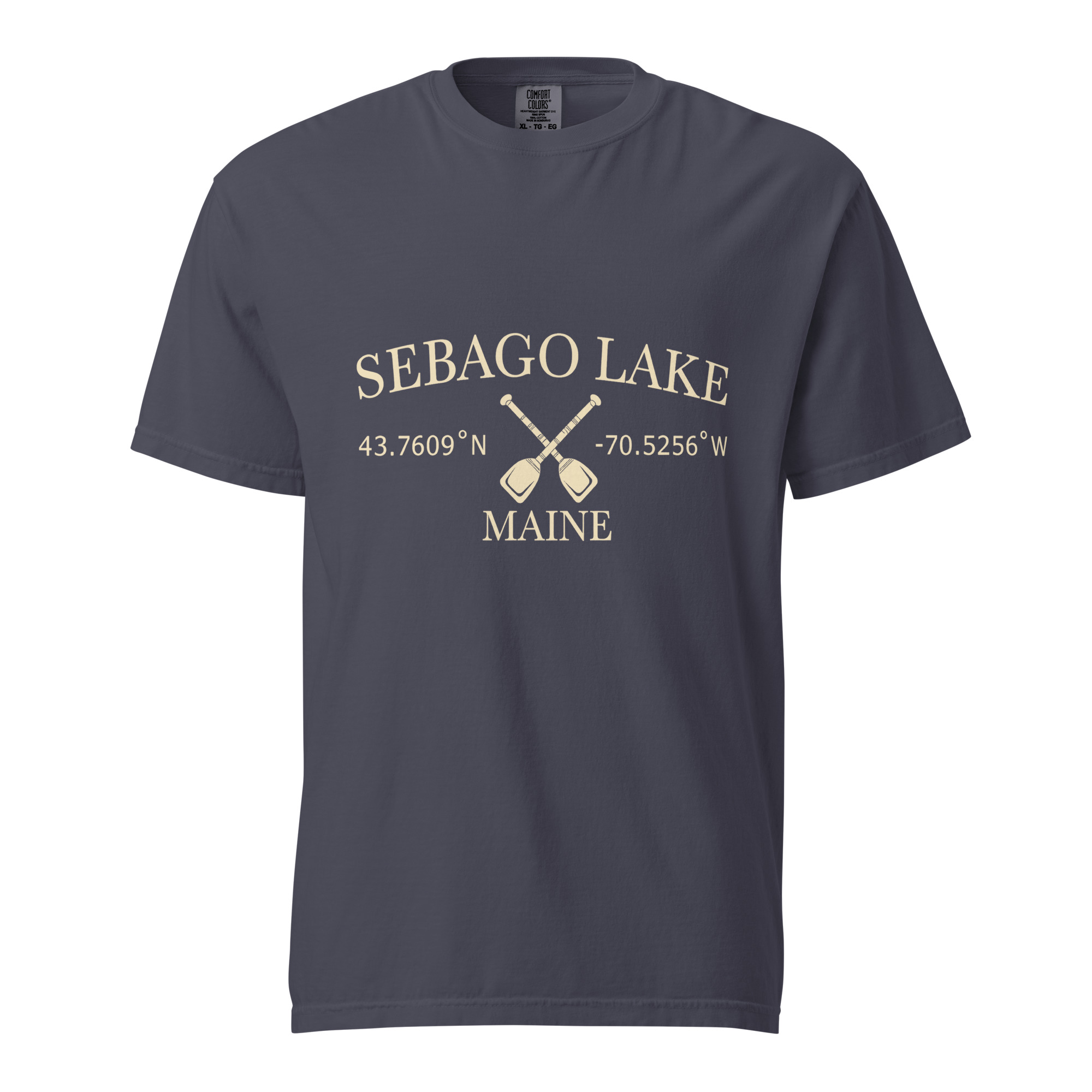 Sebago Lake Coordinates & Paddles Garment-Dyed T-Shirt
