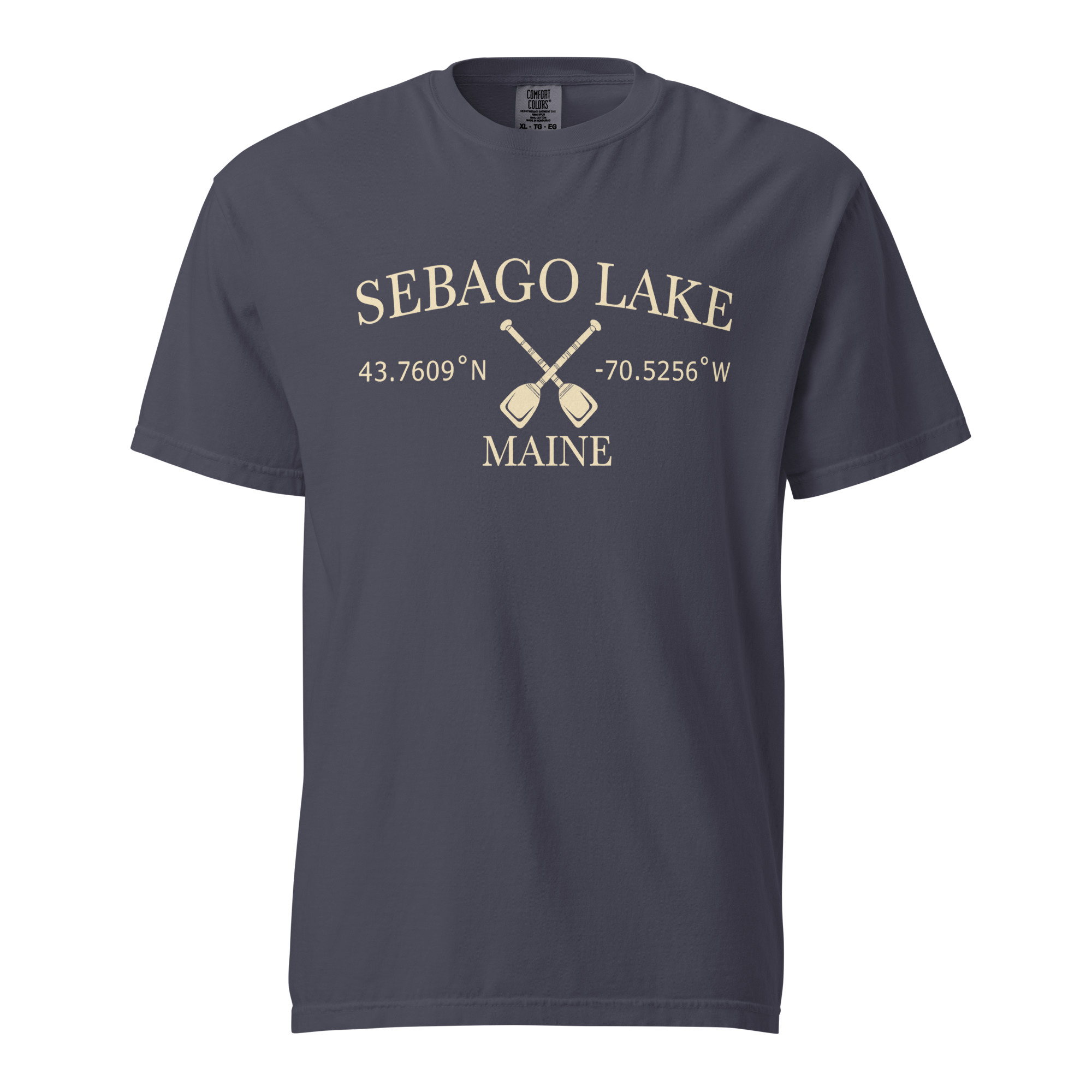 Sebago Lake Coordinates & Paddles Garment-Dyed T-Shirt