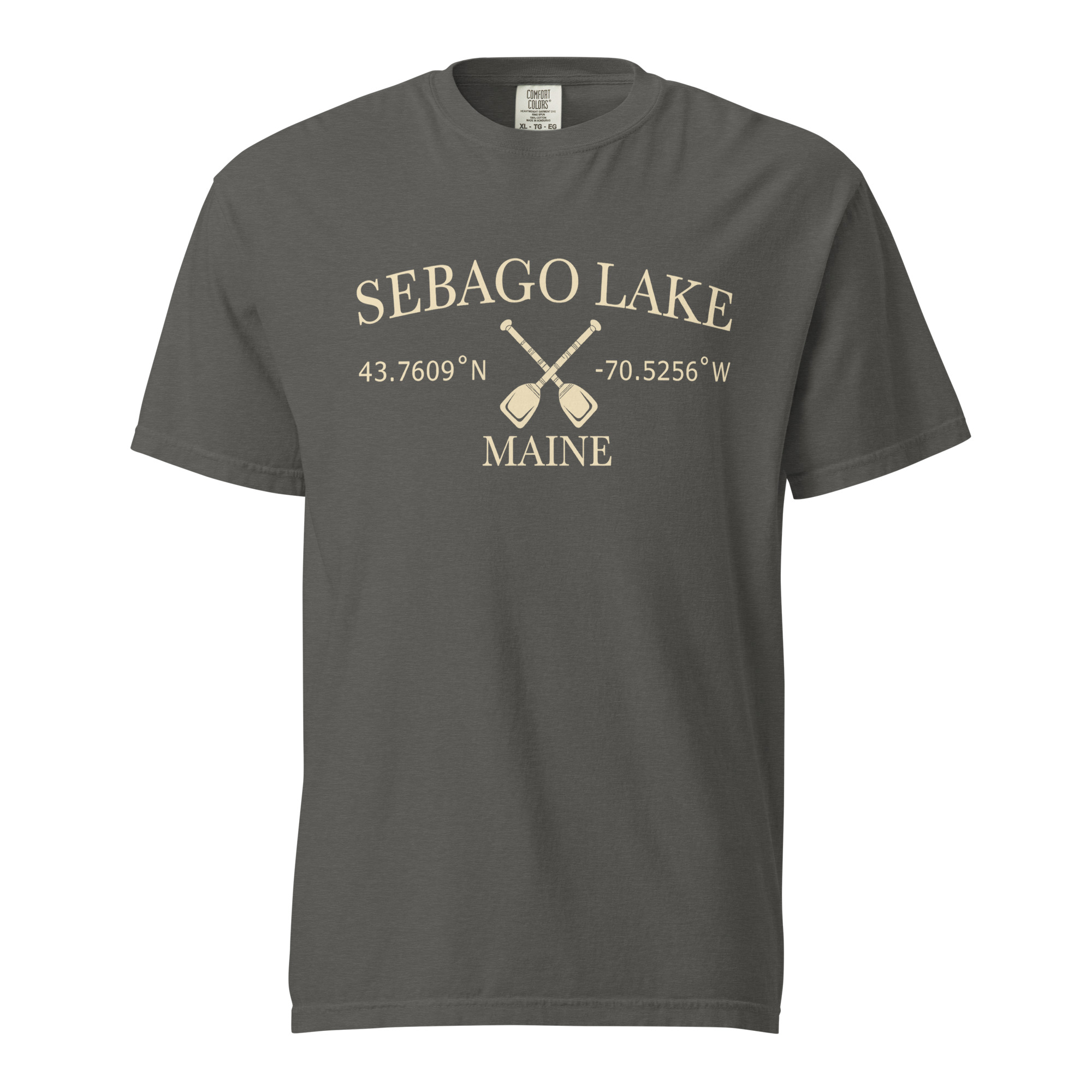 Sebago Lake Coordinates & Paddles Garment-Dyed T-Shirt - Image 3