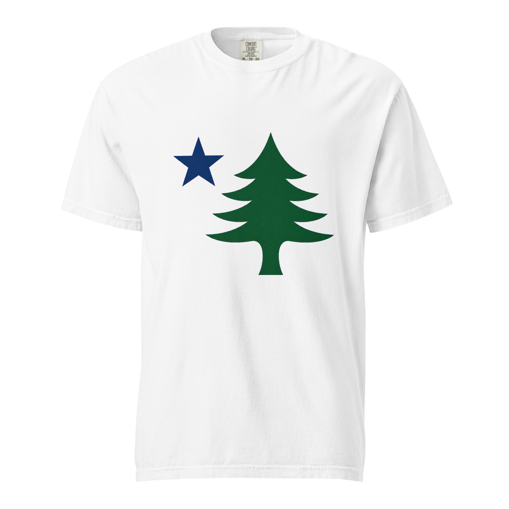 Maine Lone Pine Flag Garment-Dyed T-Shirt - Image 4