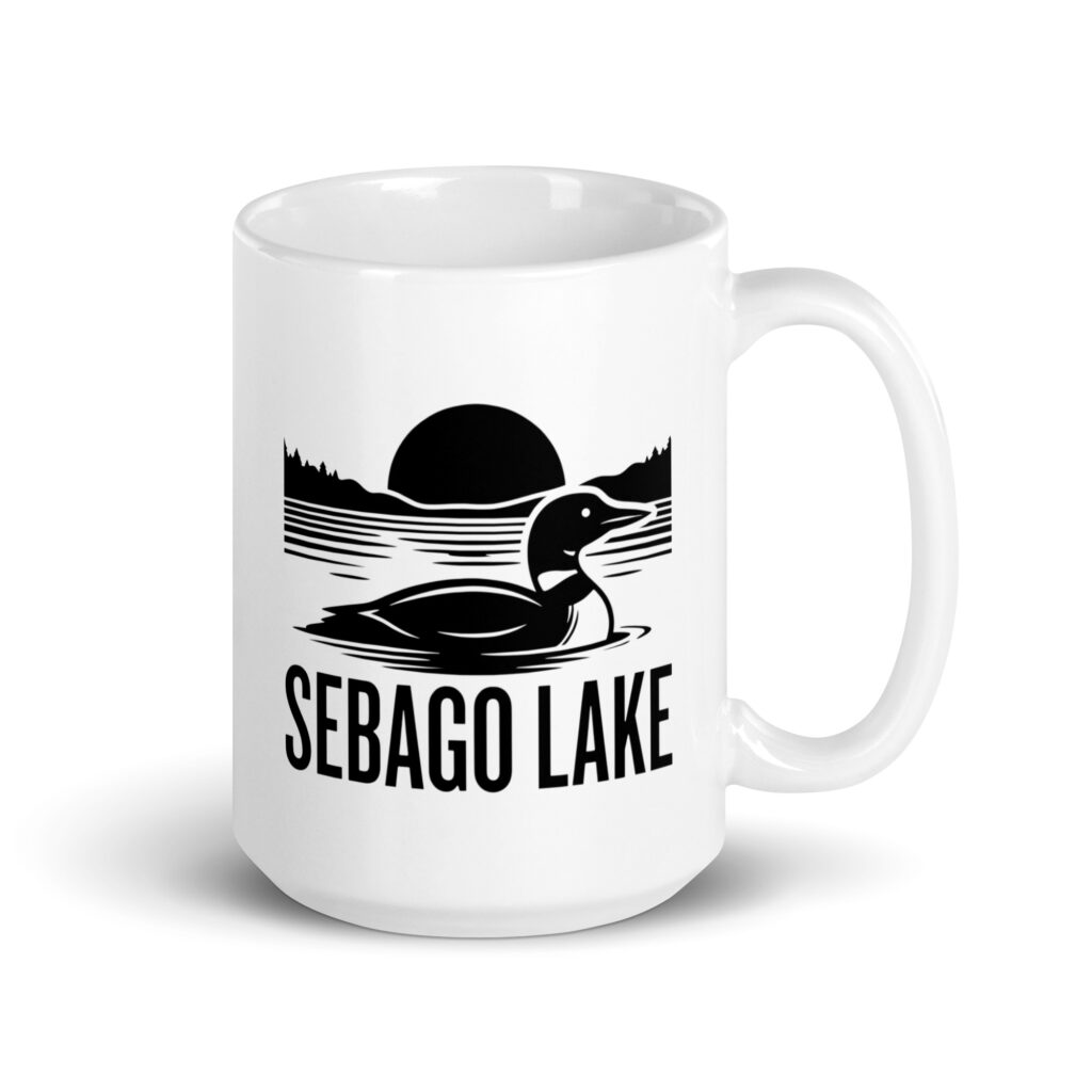Sebago Lake Maine 15 oz Ceramic Mug – Lake Life Coffee Cup