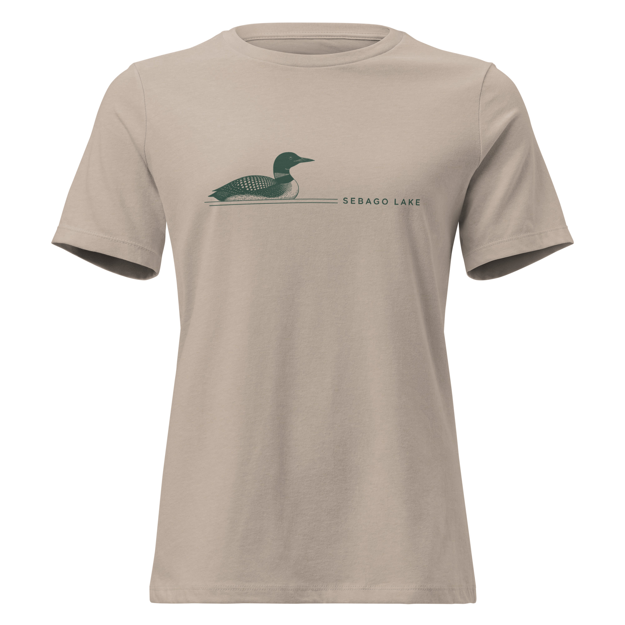 Sebago Lake Loon Pine Women’s Relaxed T-Shirt - Image 3