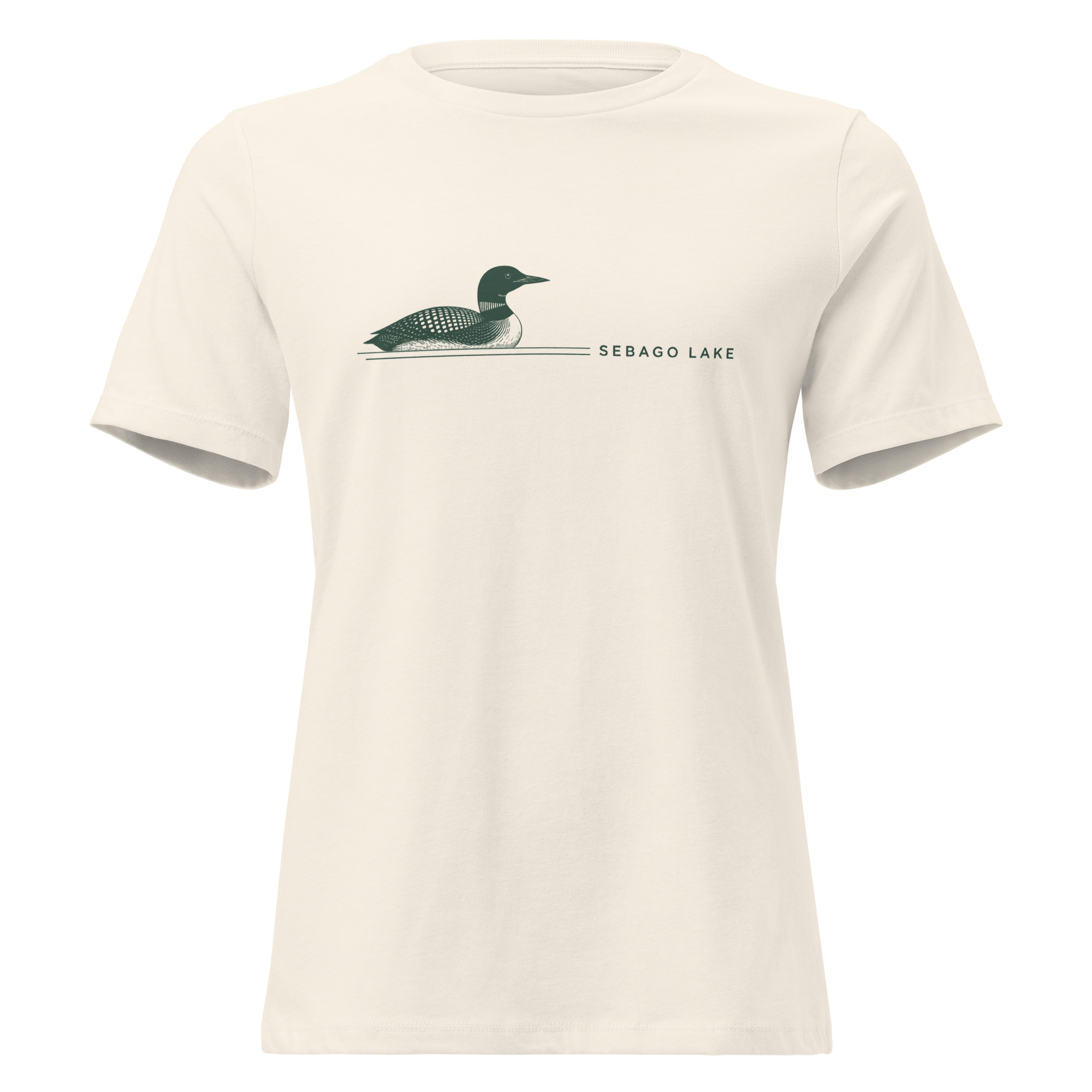 Sebago Lake Loon Pine Women’s Relaxed T-Shirt - Image 6