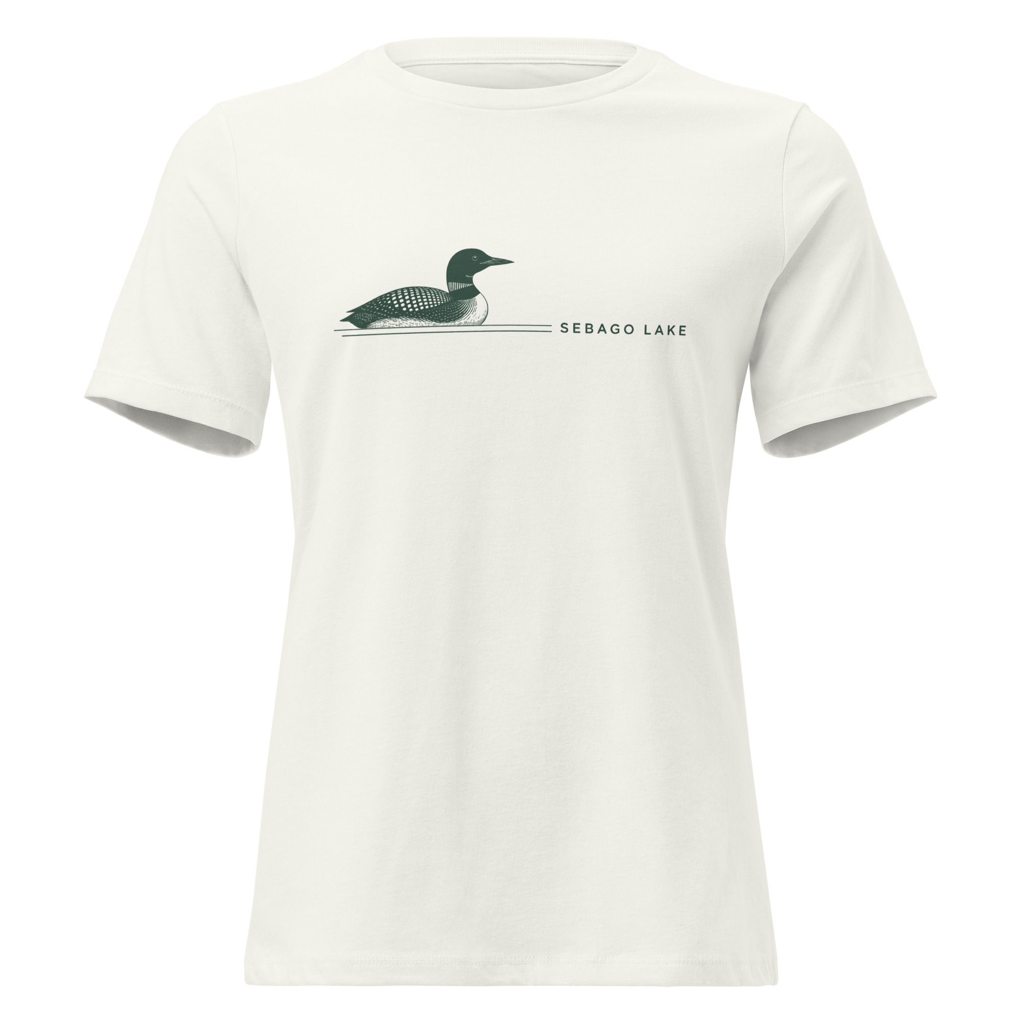 Sebago Lake Loon Pine Women’s Relaxed T-Shirt - Image 7