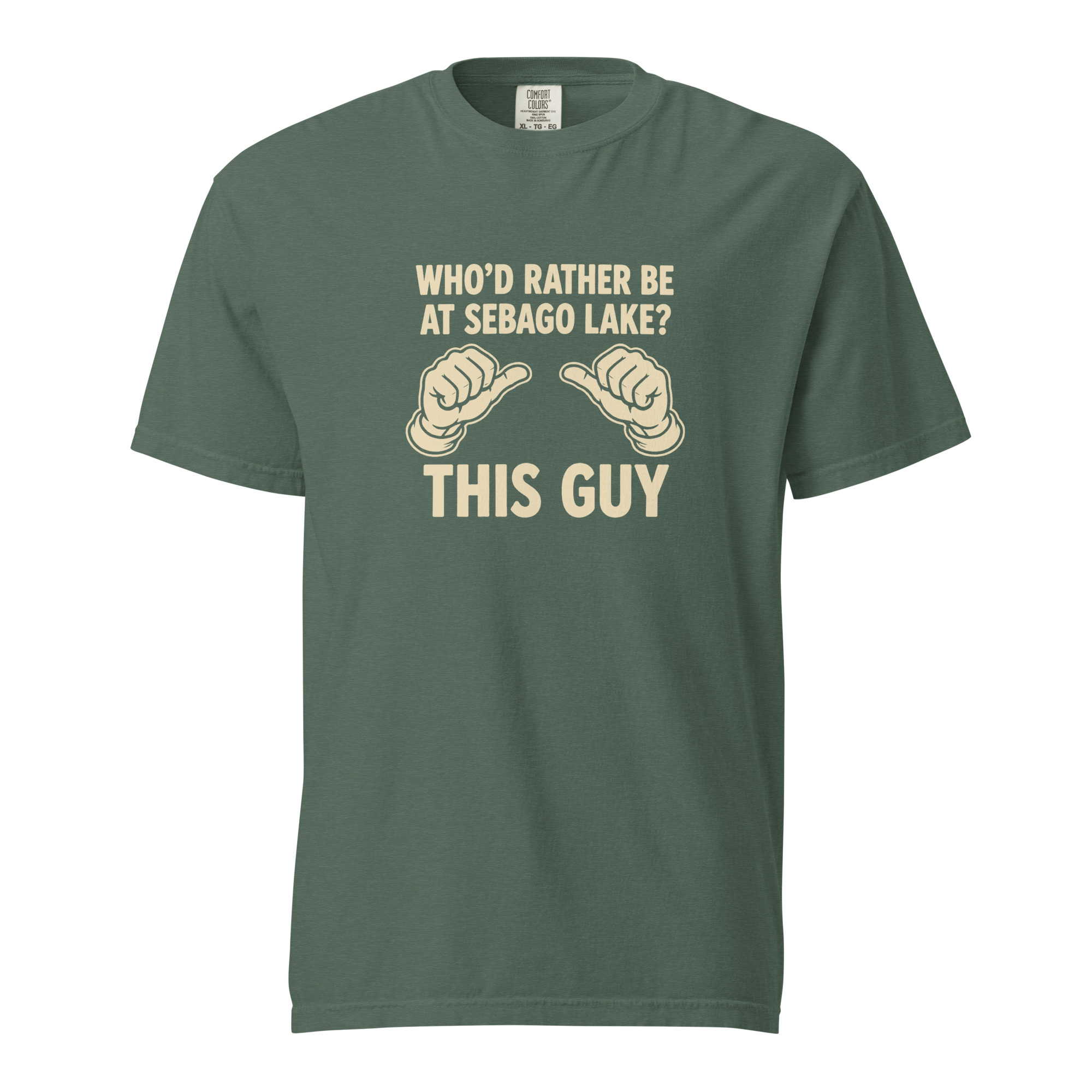 Who’d Rather Be at Sebago Lake? This Guy T-Shirt - Image 3