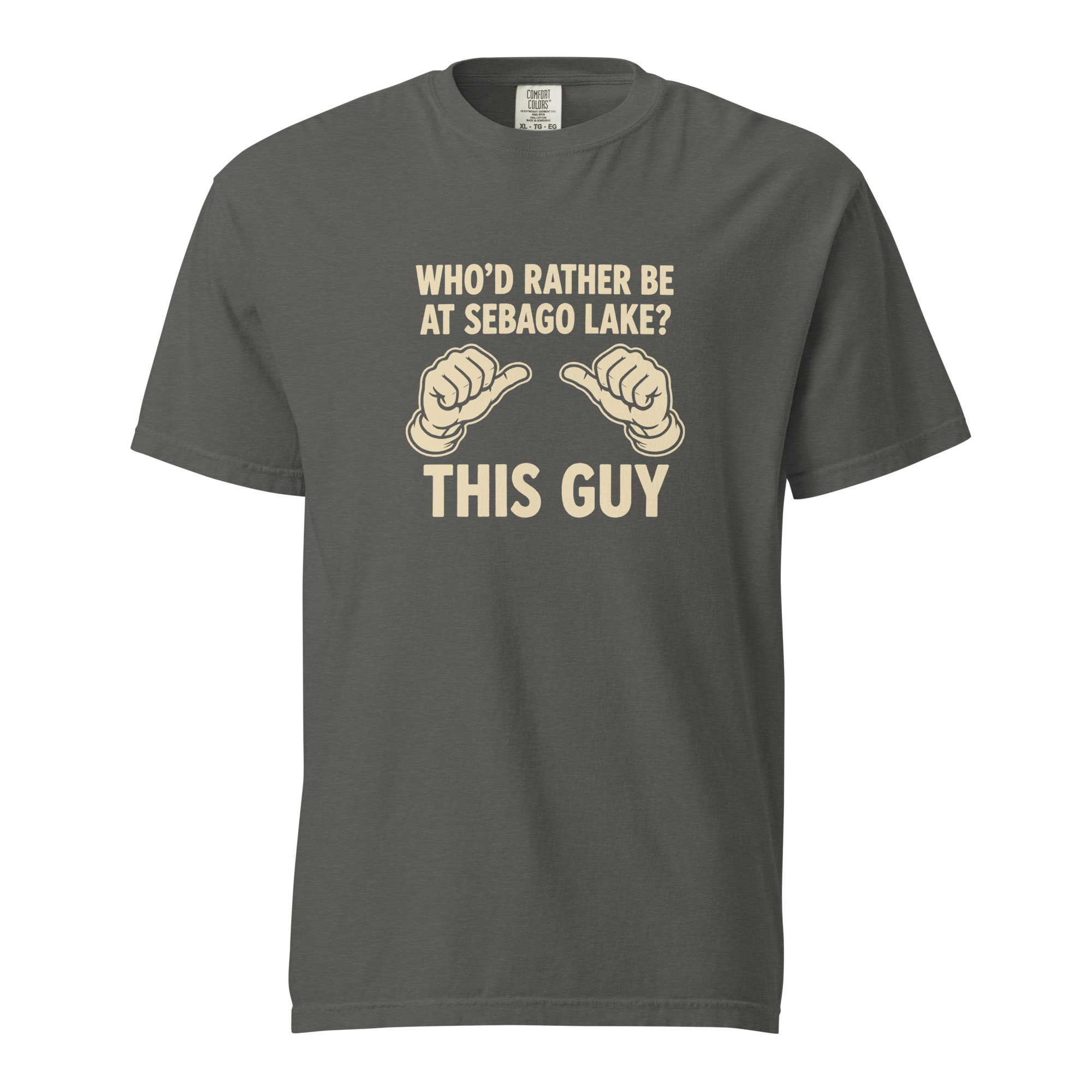 Who’d Rather Be at Sebago Lake? This Guy T-Shirt - Image 2