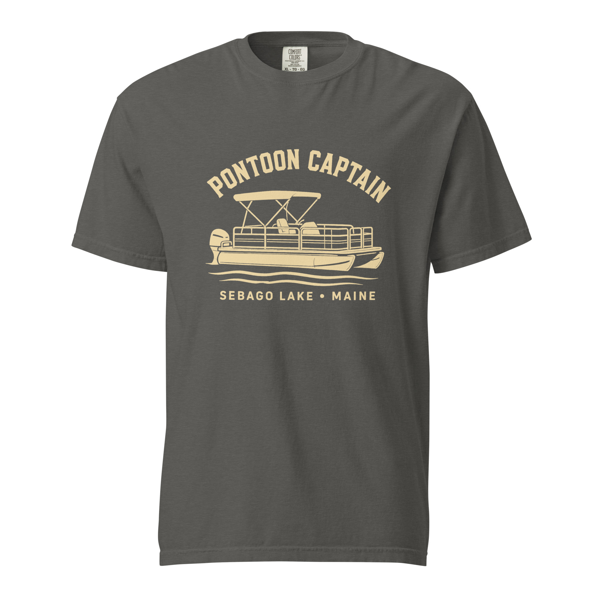 Pontoon Captain Sebago Lake Garment-Dyed T-Shirt - Image 2